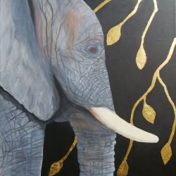 magorzata mazurkiewicz_ so pod zotym drzewem_40 x50 cm_olej na ptnie